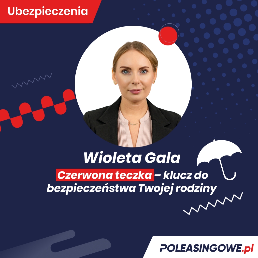 Profesjonalne zdjęcie Wiolety Gały, eksperta w dziedzinie ubezpieczeń, gotowej do pomocy w wyborze najlepszej polisy.