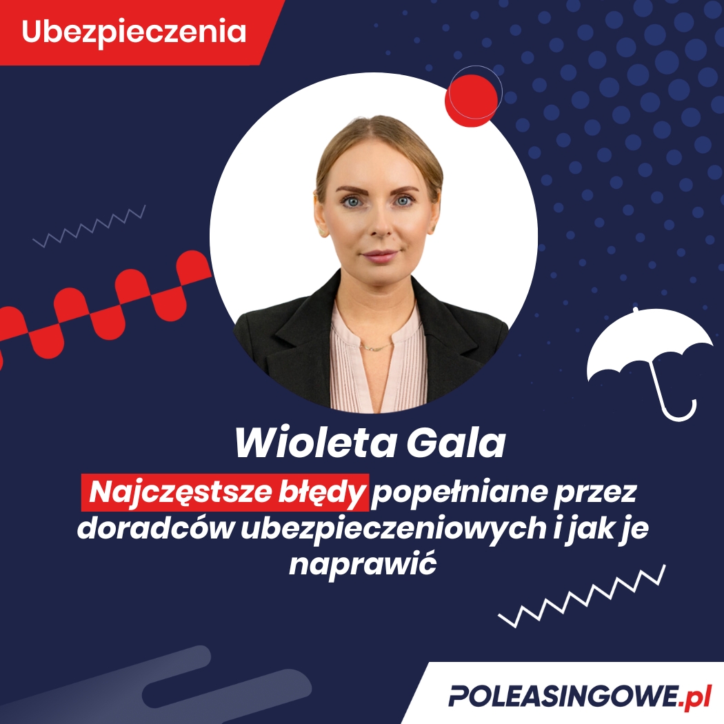 Profesjonalne zdjęcie Wiolety Gały, eksperta w dziedzinie ubezpieczeń, gotowej do pomocy w wyborze najlepszej polisy.